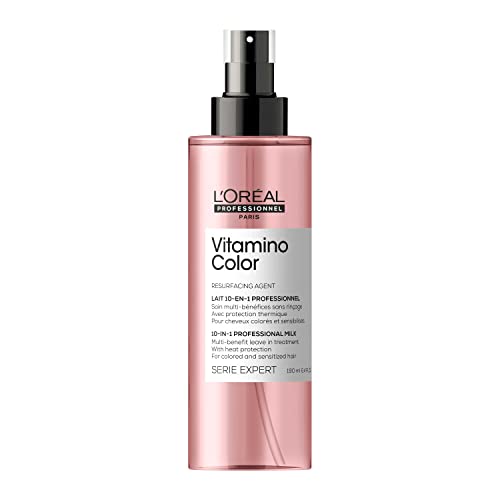 L'Oréal Professionnel Paris Vitamino Color Spray Sin Enjuague 10 en 1 - Protector Térmico y Desenredante para Control de Frizz y Brillo, Para Cabello - imagen 1