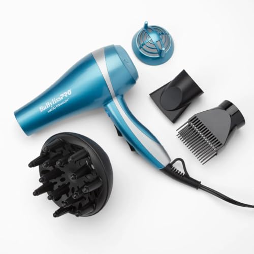 Secador de Pelo BaBylissPRO, Secador de 2000 Watts con Nano Titanio, Herramientas y Aparatos para Peinar, BNT5548 - imagen 2