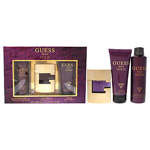 Set de Regalo Guess Gold: Spray EDT 2.5oz, Spray Desodorante 6.0oz, Gel de Ducha 6.7oz - imagen 2