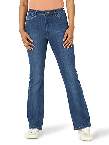 Wrangler Womens High Rise Bold Boot Jeans, Hudson, 10 1 US - imagen 1