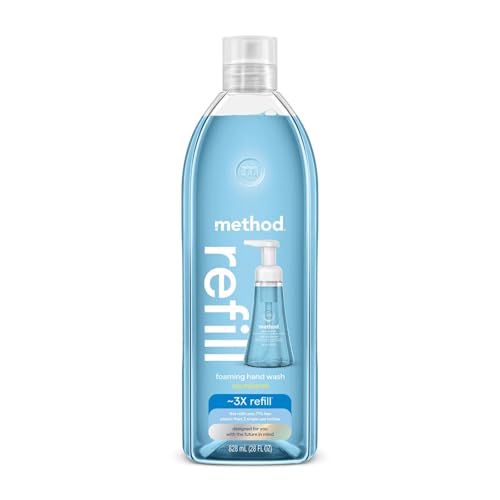 Recarga de Jabón de Manos Espumoso Method, Minerales del Mar, Botella Reciclable, 28 oz, (Paquete de 1) (El embalaje puede variar) - imagen 1