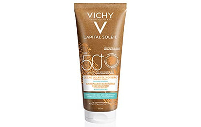 Bloqueador Solar Biodegradable Vichy Capital Soleil Eco-Solar FPS 50+ con Ácido Hialurónico, Textura Ligera, 200ml - imagen 1