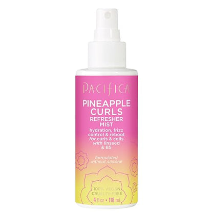 Pacifica Pineapple Curls Mist Refrescante | Spray Revitalizante para Cabello de Segundo Día | Control de Frizz y Desenredante Hidratante | Define - imagen 1