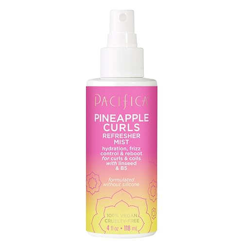 Pacifica Pineapple Curls Refresher Mist | Spray Revitalizante para el Cabello | Control de Frizz y Acondicionador Hidratante | Define Textura - imagen 4