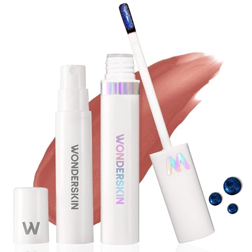 Wonderskin Wonder Blading Lip Stain Peel Off and Reveal Kit - Long Lasting, Waterproof Nude Lip Tint, Transfer Proof Natural Makeup Stain Kit (Lovely) - imagen 1