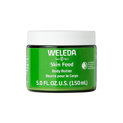 Manteca Corporal Weleda Skin Food 5 Onzas, Tarro de Vidrio Sostenible, Hidratante Rico en Plantas con Manteca de Karité y Cacao, Aceite de Almendra - imagen 3