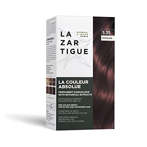 Lazartigue La Couleur Absolue, Kit de Coloración Permanente para Cabello con Extractos Botánicos, Chocolate, Cobertura Total de Canas, Vegano, Libre - imagen 3