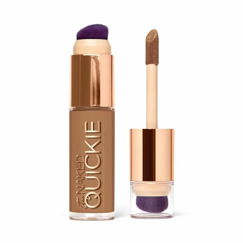 Urban Decay Quickie Corrector 24HR Concealer Waterproof (50NN - Tan Neutral) con Acabado Mate Natural, Hidratante con Vitamina E, Brocha de Dos - imagen 2
