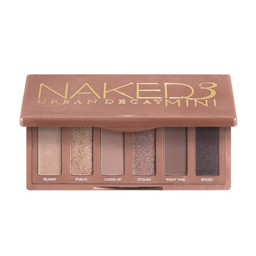 Paleta de Sombras Mini Naked 3 de URBAN DECAY - 6 Sombras Rosadas Suaves, Acabados Mate y Brillantes, Ultra Mezclables, Larga Duración hasta 12 - imagen 4