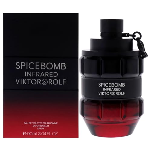 Viktor&Rolf - Spicebomb Infrared Eau de Parfum - Fragancia Amaderada y Especiada para Hombres - Notas de Cuero y Canela - 3 Fl Oz - imagen 1