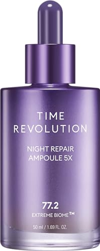 MISSHA Time Revolution Night Repair Serum Ampoule (5ª Gen) - Cuidado Probiótico Nocturno para Revitalización y Luminosidad, 1.69 Fl Oz - imagen 4