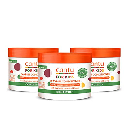 Acondicionador sin enjuague Cantu Care for Kids con manteca de karité, 10 oz (Paquete de 3) - imagen 4