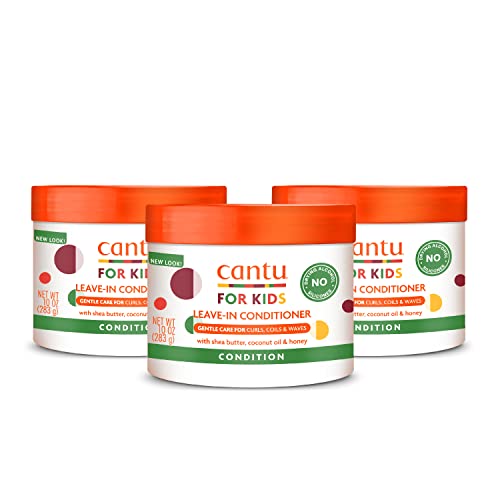 Acondicionador Sin Enjuague Cantu Care for Kids con Manteca de Karité, 10 oz (Paquete de 3) - imagen 4