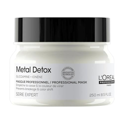 Mascarilla Capilar L'Oréal Professionnel Paris Metal Detox - Acondicionador Profundo Sin Sulfatos para Cabello Seco o Dañado, Prolonga Color y Aporta - imagen 3