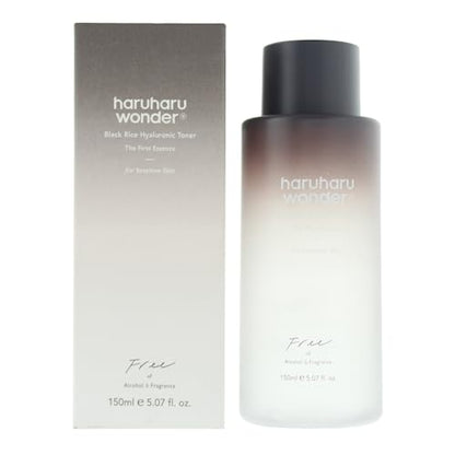 Tónico de Arroz Negro Hyaluronic Haruharu Wonder para Piel Sensible, Sin Alcohol, Sin Fragancia, Hidratación Profunda, 5.1 fl. oz, Vegano, - imagen 3