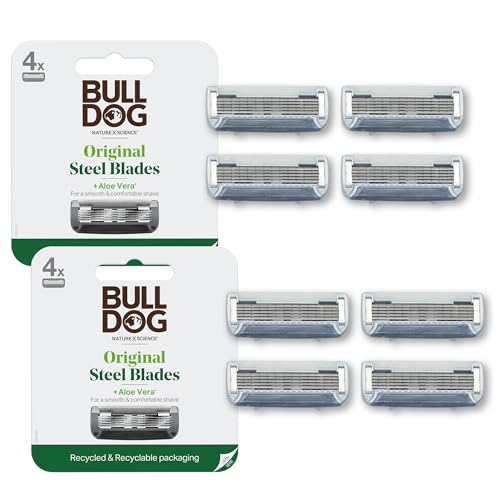 Repuestos de Cuchillas de Afeitar Originales Bulldog para Hombres, Paquete de 8 unidades, Cuidado de la Piel y Aseo Masculino - imagen 3
