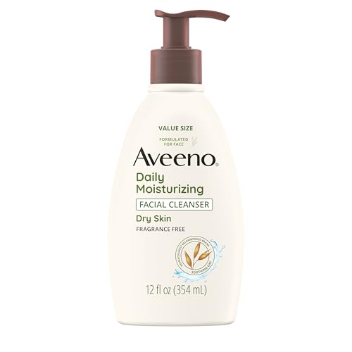 Limpiador Facial Hidratante Diario Aveeno para Piel Seca, Gel Suave con Avena Calmante, Elimina Suciedad y Aceite, Sin Fragancia, 12 FL OZ - imagen 1