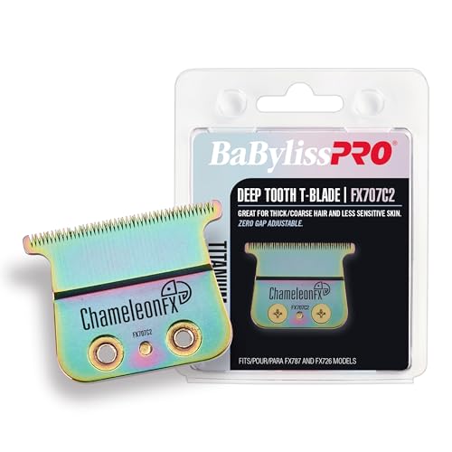 Cuchilla de Repuesto BaBylissPRO Barberology para Recortadora de Cabello FX707C2, Diente Profundo, Chameleon - imagen 2
