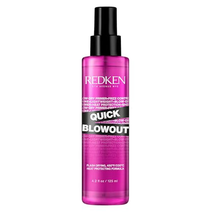 Redken Quick Blowout Spray Protector Térmico para Todo Tipo de Cabello - Suaviza y Añade Brillo, Primario Ligero para Secado con Calor, 4.2 Fl Oz - imagen 4