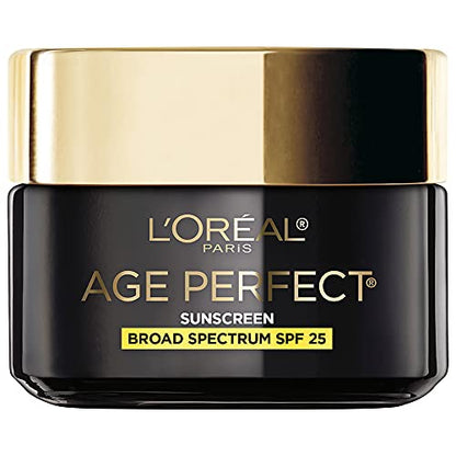 Crema Hidratante Anti-Envejecimiento LOreal Paris Age Perfect Cell Renewal con Protector Solar de Espectro Amplio SPF 25, Antioxidantes y Vitamina E - imagen 3