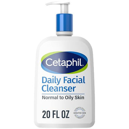 Limpiador Facial Cetaphil, Gel Espumoso Diario para Piel Sensible y Mixta a Grasa, 20 oz, Sin Jabón, Hipoalergénico - imagen 1