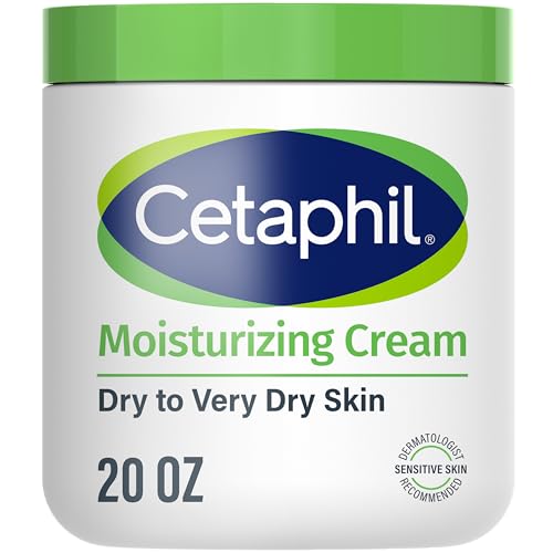 Cetaphil Face & Body Moisturizer, Hydrating Moisturizing Cream for Dry to Very Dry, Sensitive Skin, NEW 20 oz, Fragrance Free, Non-Comedogenic, Non-Gr - imagen 4