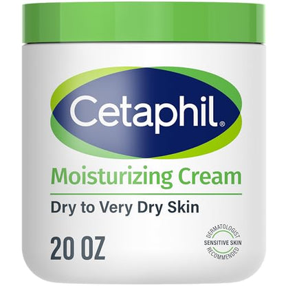 Crema Hidratante Cetaphil para Cara y Cuerpo, 20 oz, para Piel Seca a Muy Seca, Sensible, Sin Fragancia, No Comedogénica, No Grasosa - imagen 4
