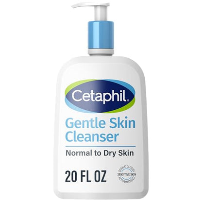 Limpiador Facial Cetaphil, Hidratante Suave para Piel Sensible Seca a Normal, 20 oz, Sin Fragancia, Sin Jabón y No Espumoso - imagen 3