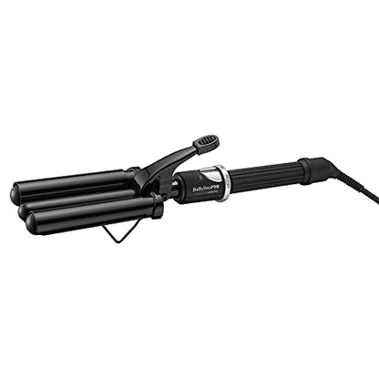 BabylissPRO Ondulador de Tres Barriles de Cerámica Porcelánica, Negro - imagen 1