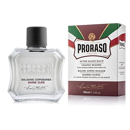 Bálsamo After Shave Proraso - Aceite de Sándalo y Manteca de Karité - Crema Hidratante y Nutritiva para Barbas Gruesas - 3.4oz - imagen 4