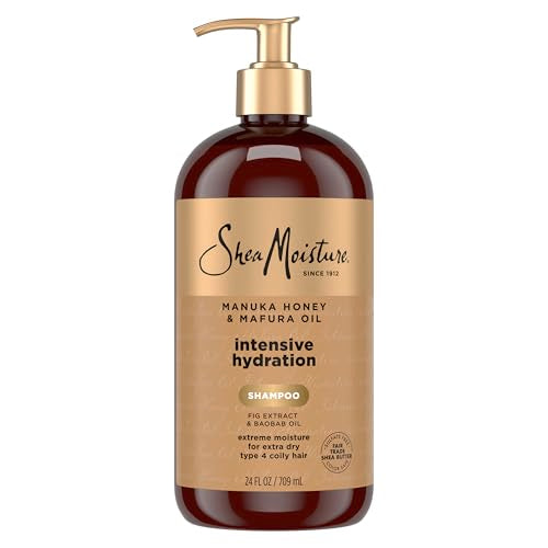 Champú Hidratante Intensivo Shea Moisture con Miel de Manuka y Aceite de Mafura, para Cabello Extra Seco y Dañado, Sin Sulfatos, 24 oz - imagen 1