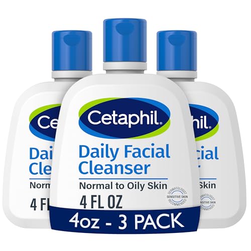 Limpiador Facial Cetaphil, Gel Espumoso Diario para Piel Sensible y Mixta a Grasa, Paquete de 3 de 4 Oz, Sin Jabón, Hipoalergénico - imagen 1