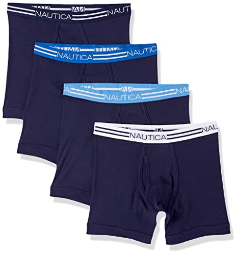 Boxers Ajustados de Algodón Clásicos Nautica para Hombre - Paquete de 4 - imagen 1