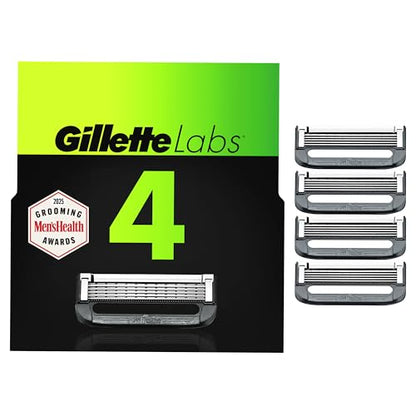 Recambios de Cuchillas para Afeitar Gillette Labs para Hombres - 4 Cartuchos con Barra Exfoliante, Compatibles con Afeitadoras Gillette Labs - imagen 4