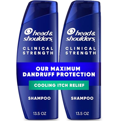 Champú Anticaspa Head & Shoulders con 1% Sulfuro de Selenio, Paquete Doble de Fuerza Clínica para Alivio Intensivo de Picazón, 13.5 fl oz Cada Uno - imagen 1