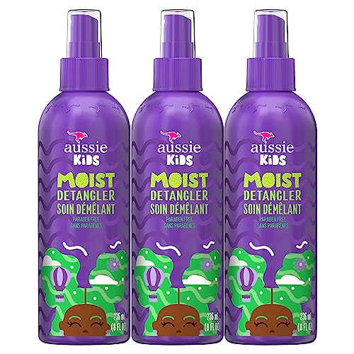 Aussie Kids Spray Desenredante Hidratante, Libre de Sulfatos y Parabenos, Cuidado Capilar para Niños, Cruelty-Free, 8 Fl Oz Cada Uno, Paquete de 3 - imagen 2
