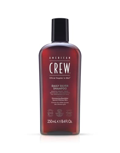 Champú para hombres American Crew, Daily Silver, elimina tonos amarillentos, fórmula vegana, 8.4 oz - imagen 3