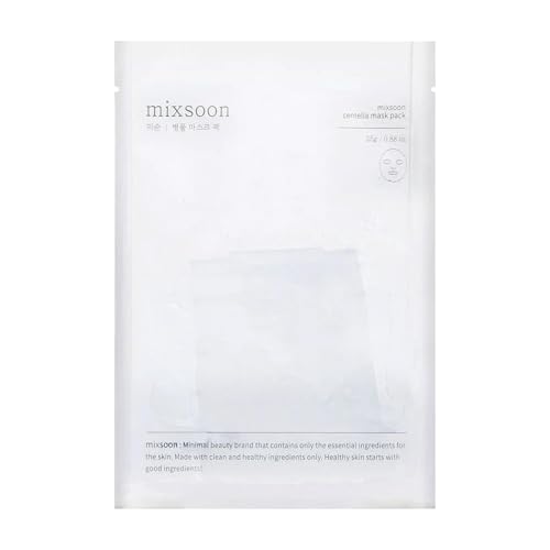 Mascarilla Centella Mixsoon para el rostro, hidratante y calmante, 1 paquete (5 hojas) - Cuidado de la piel coreano Glass Skin - imagen 3