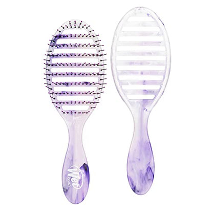 Cepillo para el cabello Wet Brush Speed Dry - Amatista (Gemstone) - Diseño ventilado y cerdas HeatFlex ultra suaves, seguras para secar con secadora, - imagen 3