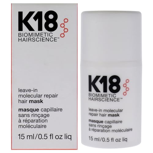Mascarilla Capilar K18 Leave-In Molecular Repair, Patente, Reparación Duradera para Cabello Seco, Frizz y Dañado, Reversa Daños en 4 Minutos - imagen 1