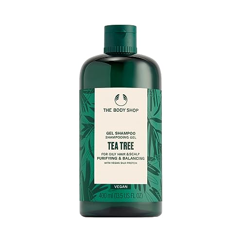 Champú Purificante y Equilibrante de Tea Tree de The Body Shop para Cabello y Cuero Cabelludo Graso, Vegano - imagen 1