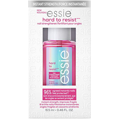 essie's Fortalecedor de Uñas Vegan 8-Free Hard To Resist, Brillo y Resplandor, tono rosa, 0.46 fl oz - imagen 2