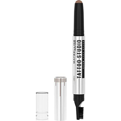 Maybelline TattooStudio Stick de Cejas con Cera Tinte y Complejo Acondicionador, Marrón Suave, 1 Unidad - imagen 4