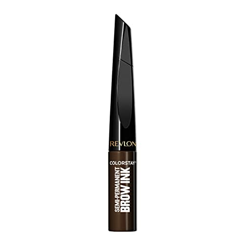 Revlon ColorStay Tinta de Cejas Semipermanente 5 en 1 con Brocha Spoolie, Resistente al Agua, 355 Marrón Oscuro, 0.09 fl oz - imagen 2