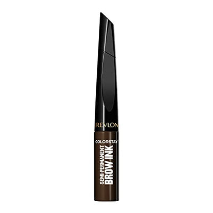 Revlon ColorStay Tinta de Cejas Semipermanente 5 en 1 con Brocha Spoolie, Resistente al Agua, 355 Marrón Oscuro, 0.09 fl oz - imagen 2