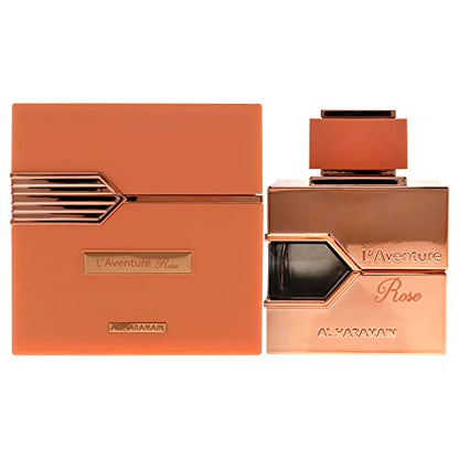 Al Haramain L'aventure Rose Eau de Parfum para Mujeres, Spray de 3.4 Onzas - imagen 4