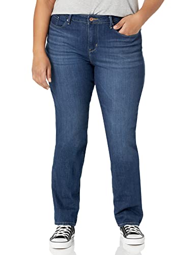 Jeans rectos de mujer Levi Strauss Signature Gold '03 Essential de tiro medio, Angel Island, talla 20 corta (también disponibles en tallas grandes) - imagen 1