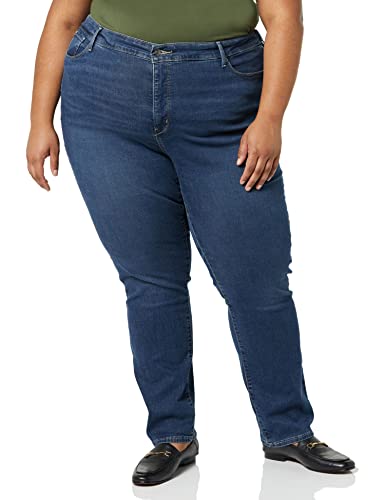 Jeans Levi Strauss Signature Gold para mujer, curvy, totalmente moldeadores, rectos, de tiro medio, denim elástico, Jackson Square, talla 26 regular, - imagen 2