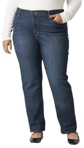 Jeans rectos de mujer Levi Strauss Signature Gold '03 Essential de tiro medio, color Angel Island, talla 16 Regular (también disponibles en tallas - imagen 1