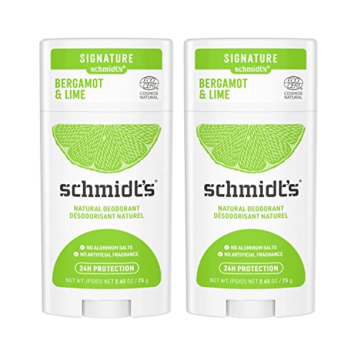 Desodorante Natural Schmidt's Sin Aluminio Bergamota y Lima 2 unidades para Mujeres y Hombres, Protección contra Olores 24 Horas, Vegano, 2.65 oz - imagen 4